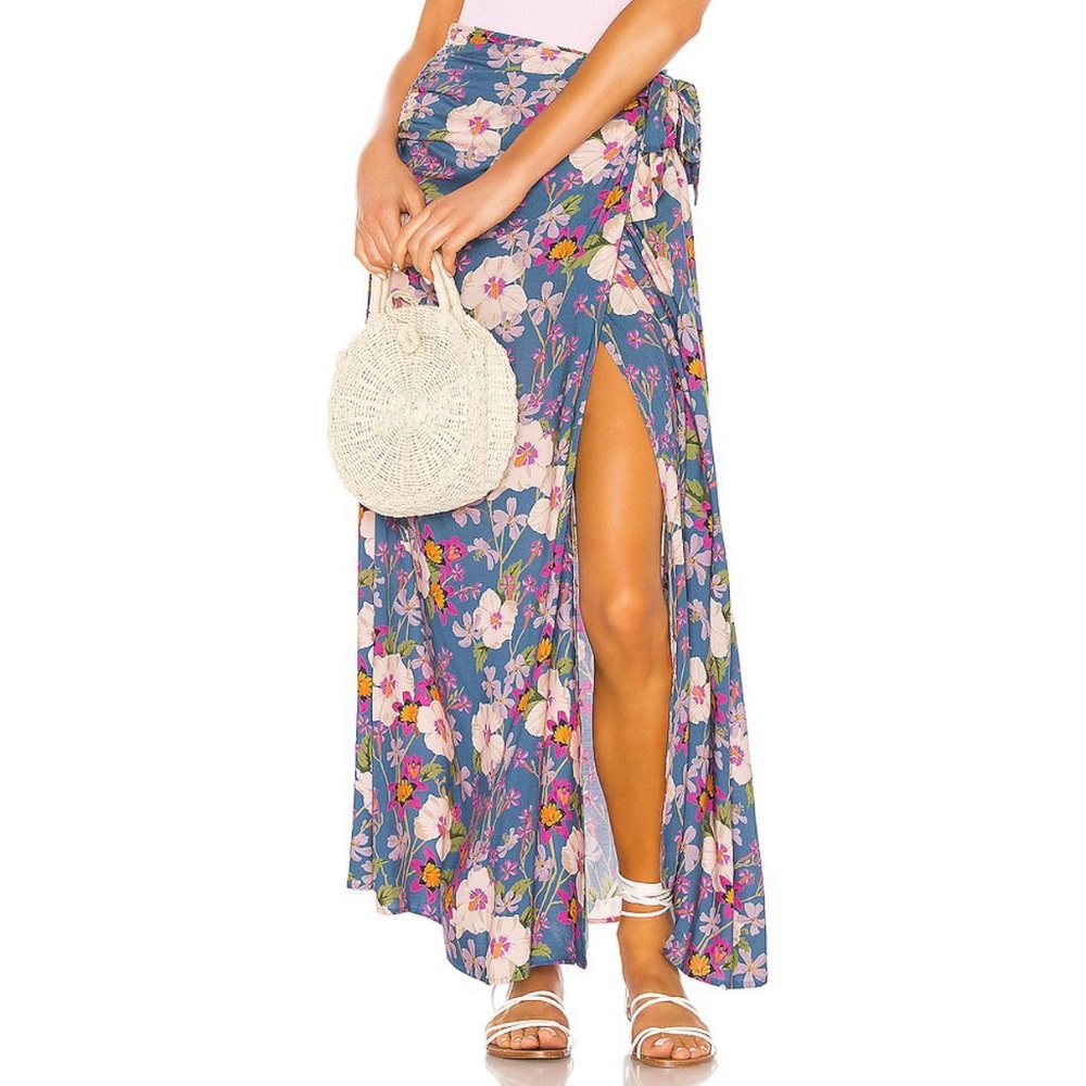 Tularosa Bayshore Maxi Skirt Spring Field Floral